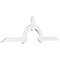 Ekena Millwork Ericson Architectural Grade PVC Gable Bracket, 84"W x 24 1/2"H x 2"D x 4"F, 7/12 Pitch GBP084X25X0204ERI00 - alternate 1